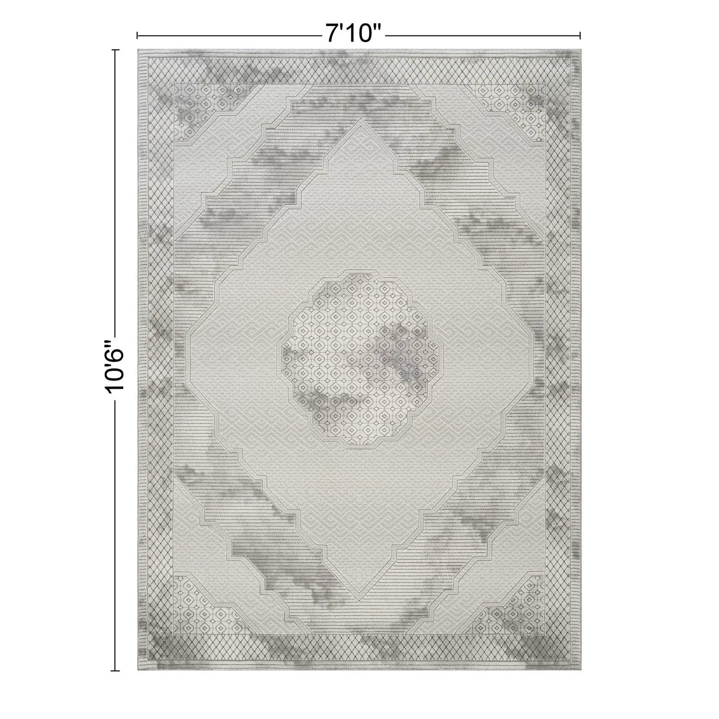 Geometrix - Medallion Rug With Geometric 3D Effect by HouseOfZazla