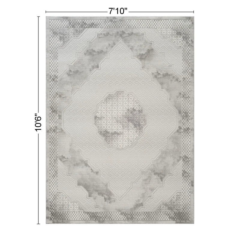 Geometrix - Medallion Rug With Geometric 3D Effect by HouseOfZazla
