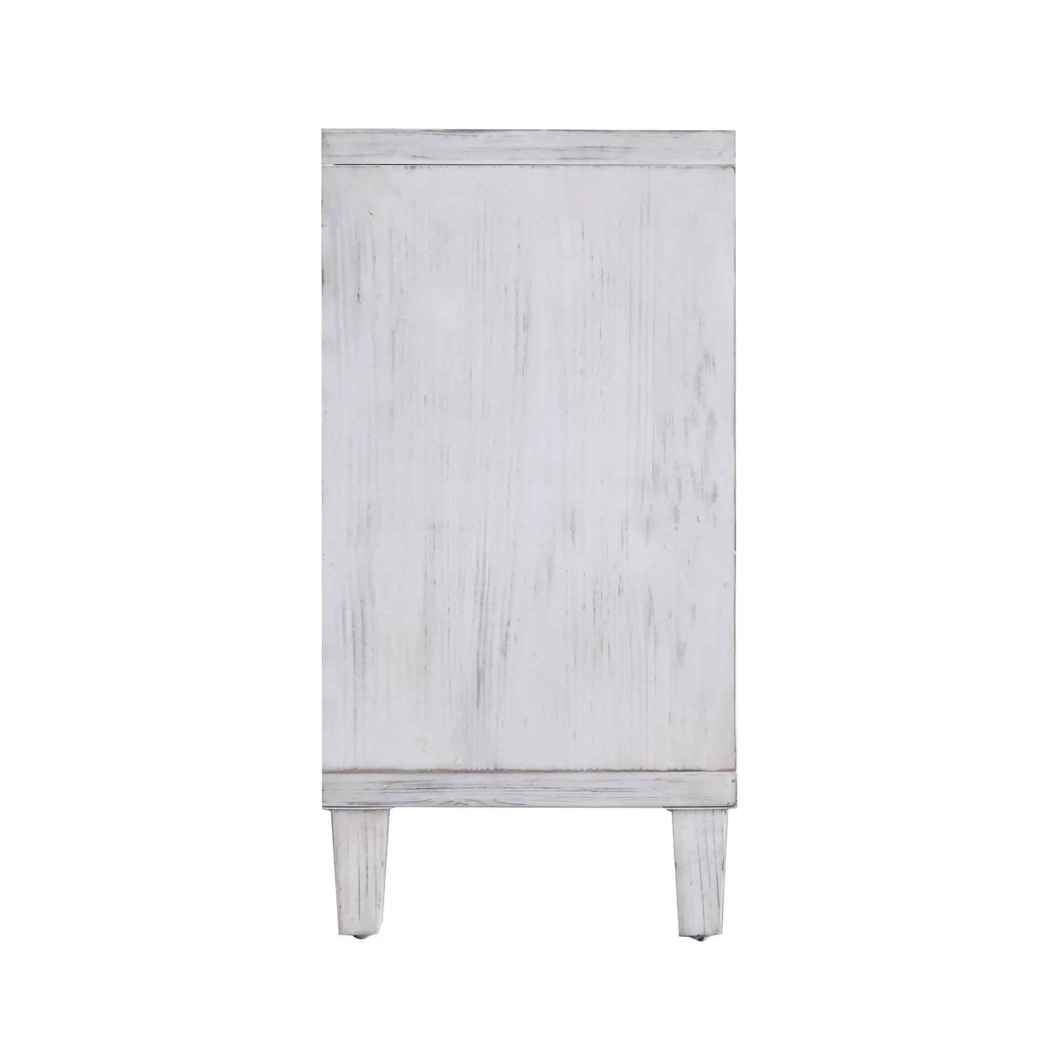 Accent Cabinet 4 Door Wooden Cabinet Sideboard Buffet Server Cabinet Storage Cabinet, For Living Room, Entryway, Hallway, Office, Kitchen And Dining Room - White Wash by HouseOfZazla