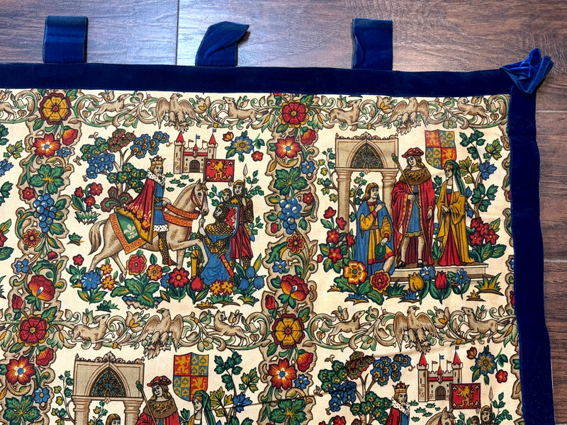 Vintage European Tapestry 4x4, Medievel Design by Jewel Rugs