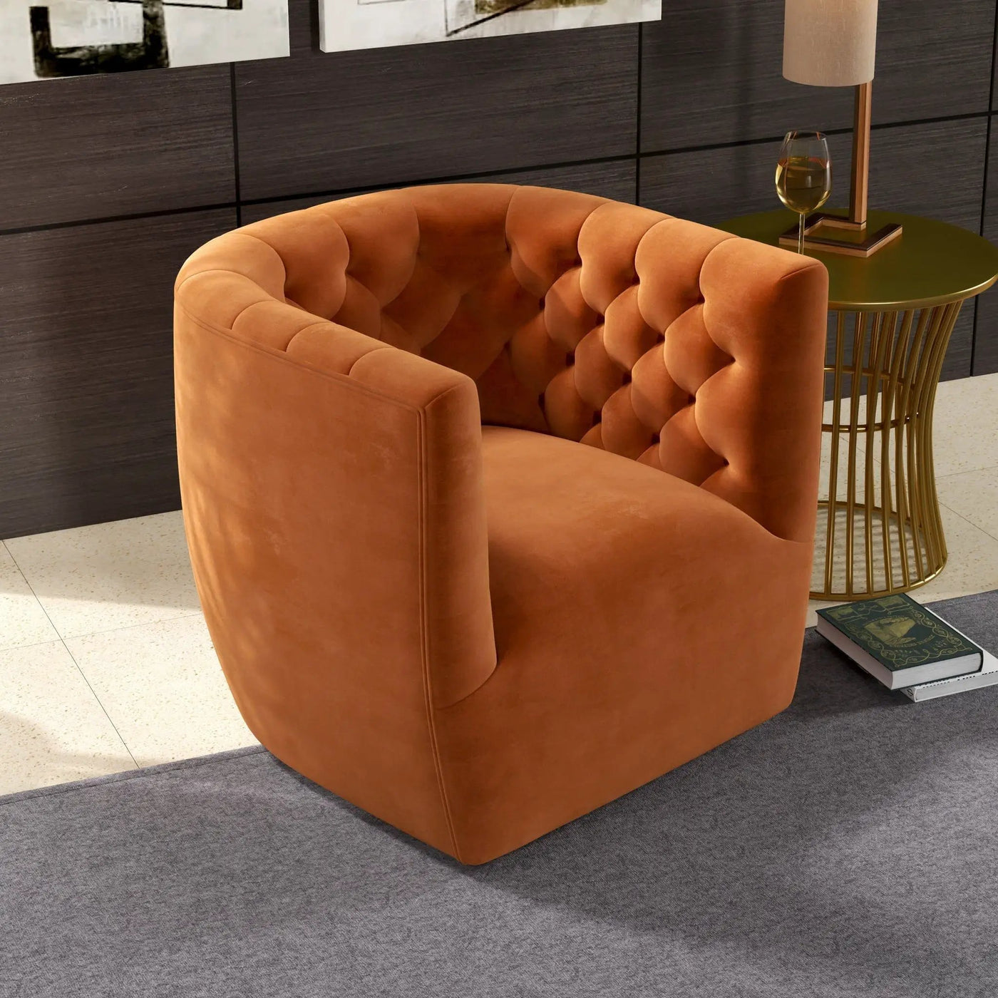 Delaney - Ergonomic Design Swivel Chair by HouseOfZazla