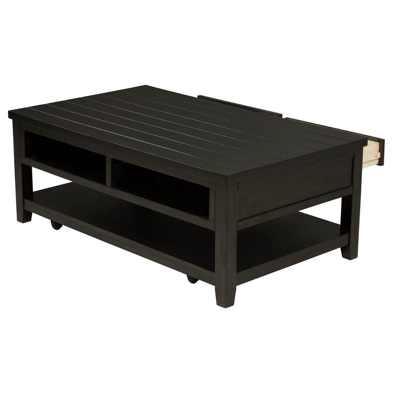 Concord 2-drawer Rectangular Coffee Table Distressed Java by Unique Piece Furniture