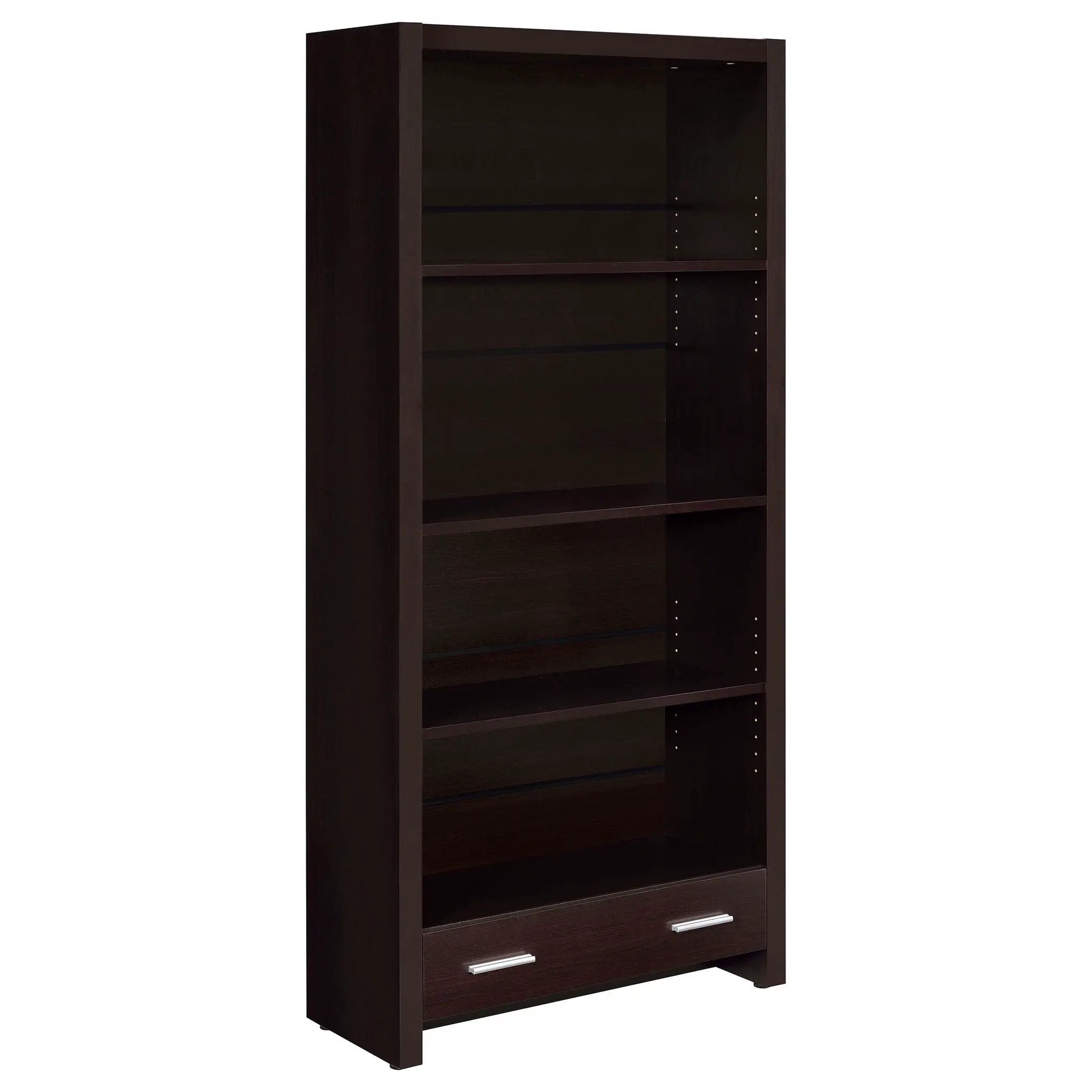 Skylar 71-inch 5-shelf Bookcase with Drawer Cappuccino by Unique Piece Furniture