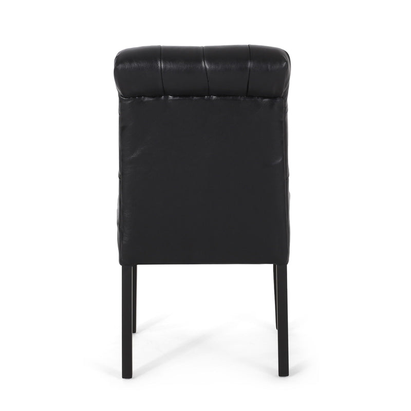 Broxton Tuft Dining Rolltop Chairs With Button Tufted Backrest (Set of 2) by HouseOfZazla