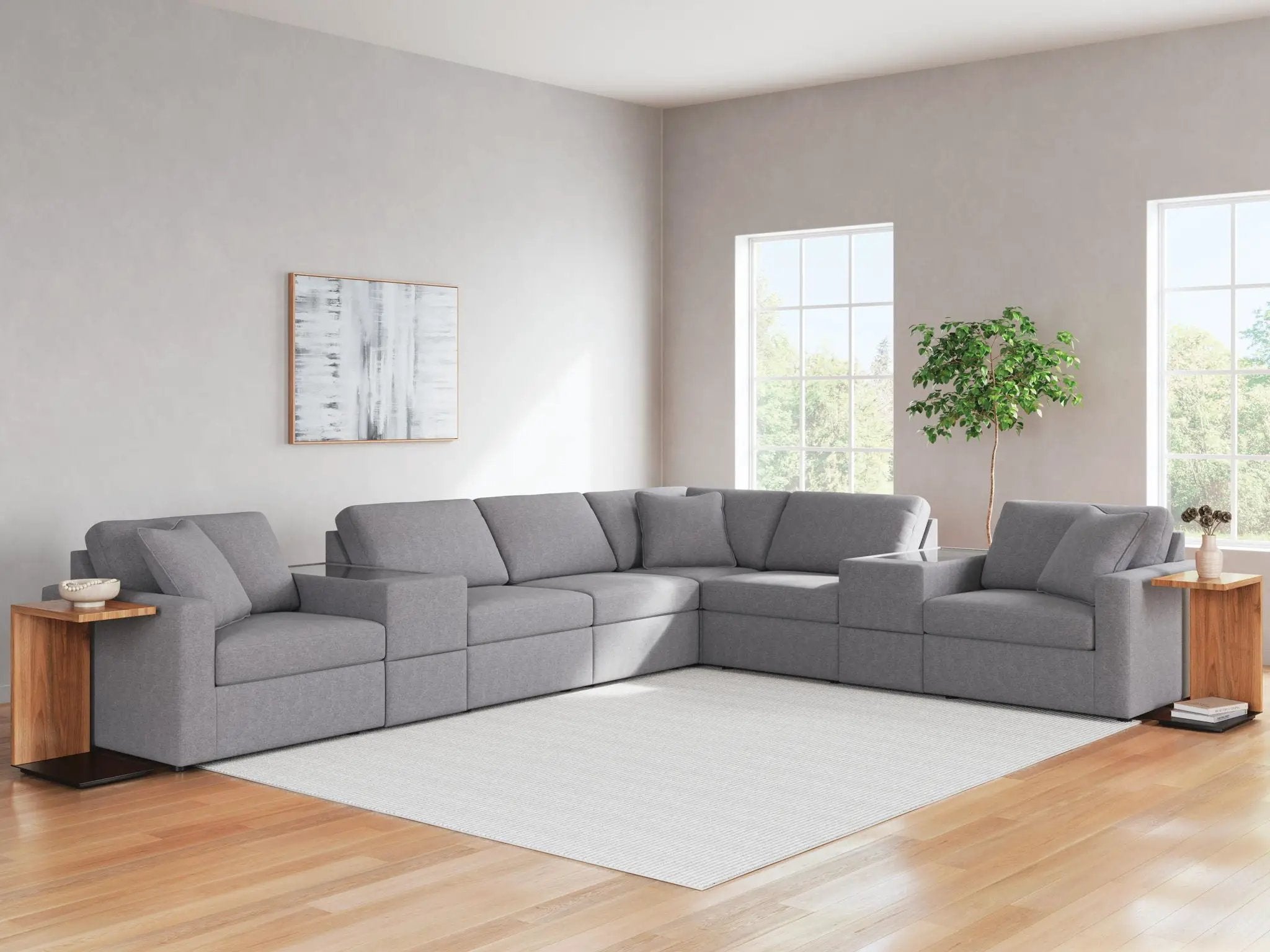 Modmax - Sectional - Granite by Unique Piece Furniture