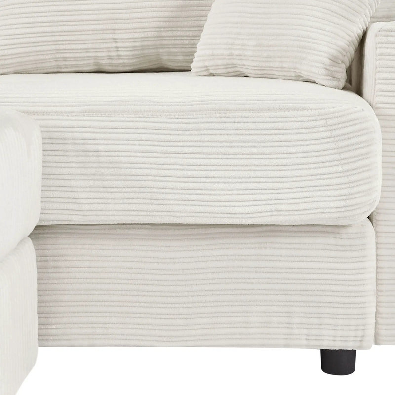 Modern Style Loveseat Sofa Sectional Sofa Couch With Storage Space, A Movable Ottoman, Two USB Ports, Two Cup Holders, A Phone Holder For Living Room by HouseOfZazla