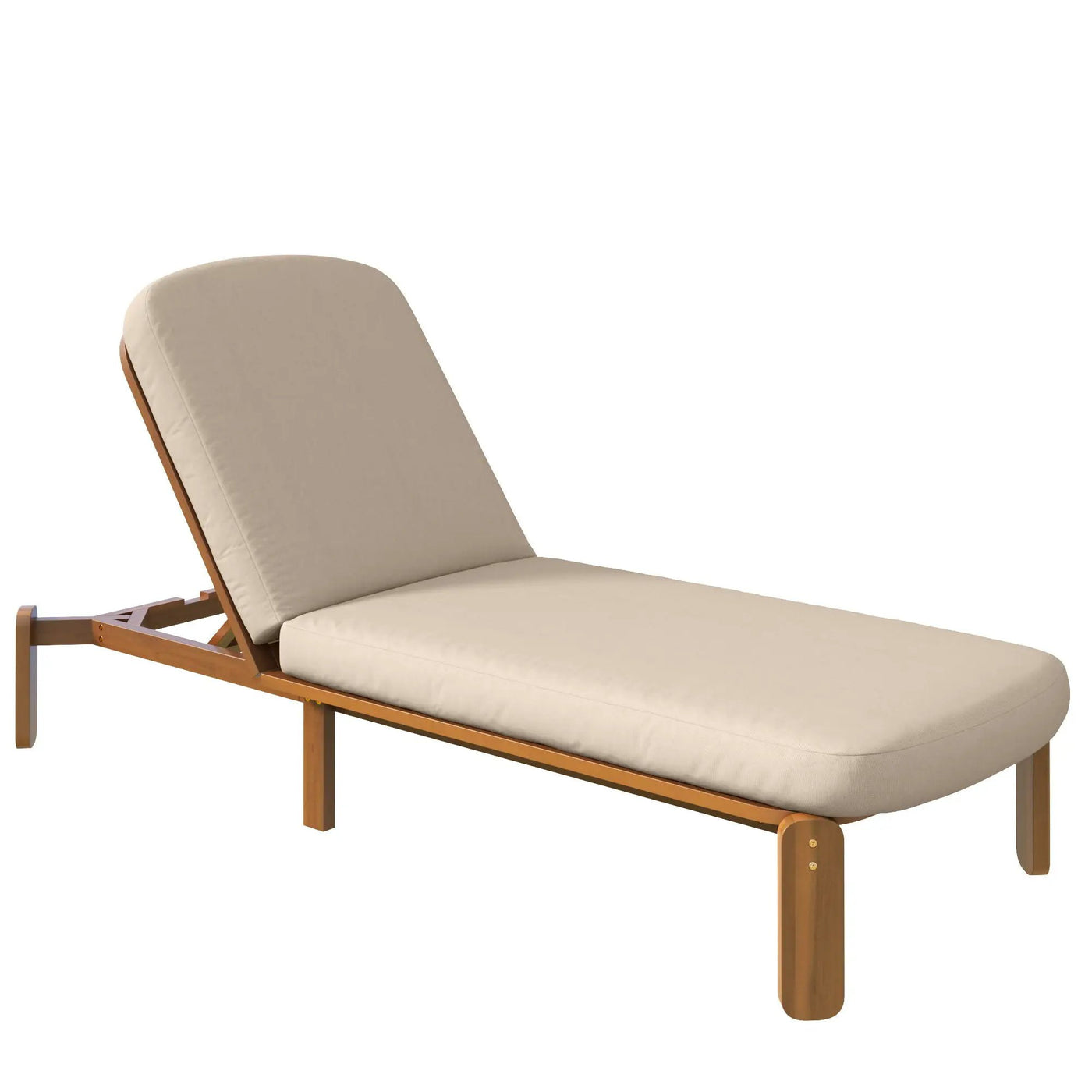Outdoor Chaise Lounge With Adjustable Backrest by HouseOfZazla