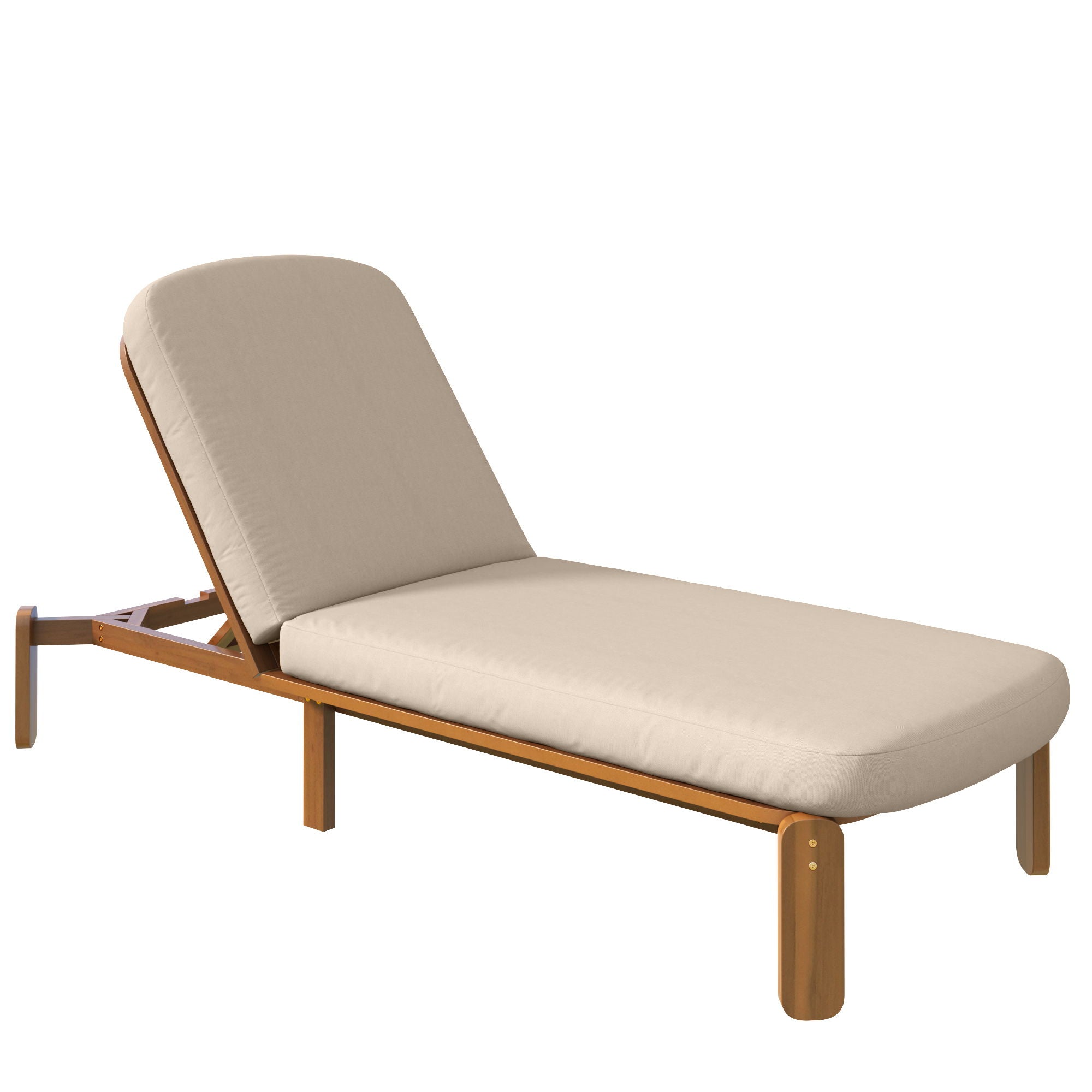 Outdoor Chaise Lounge With Adjustable Backrest by HouseOfZazla