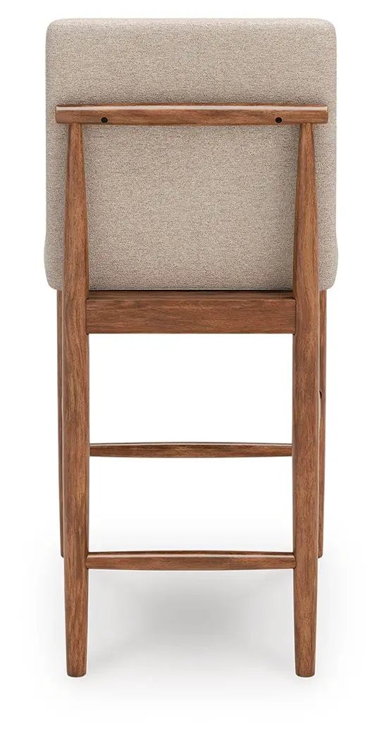 Isanti - Upholstered Barstool (Set of 2) - Light Brown by Unique Piece Furniture