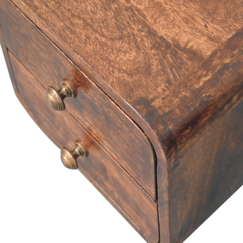 Solid Wood Mini Curved Nightstand, photo 6 of 10