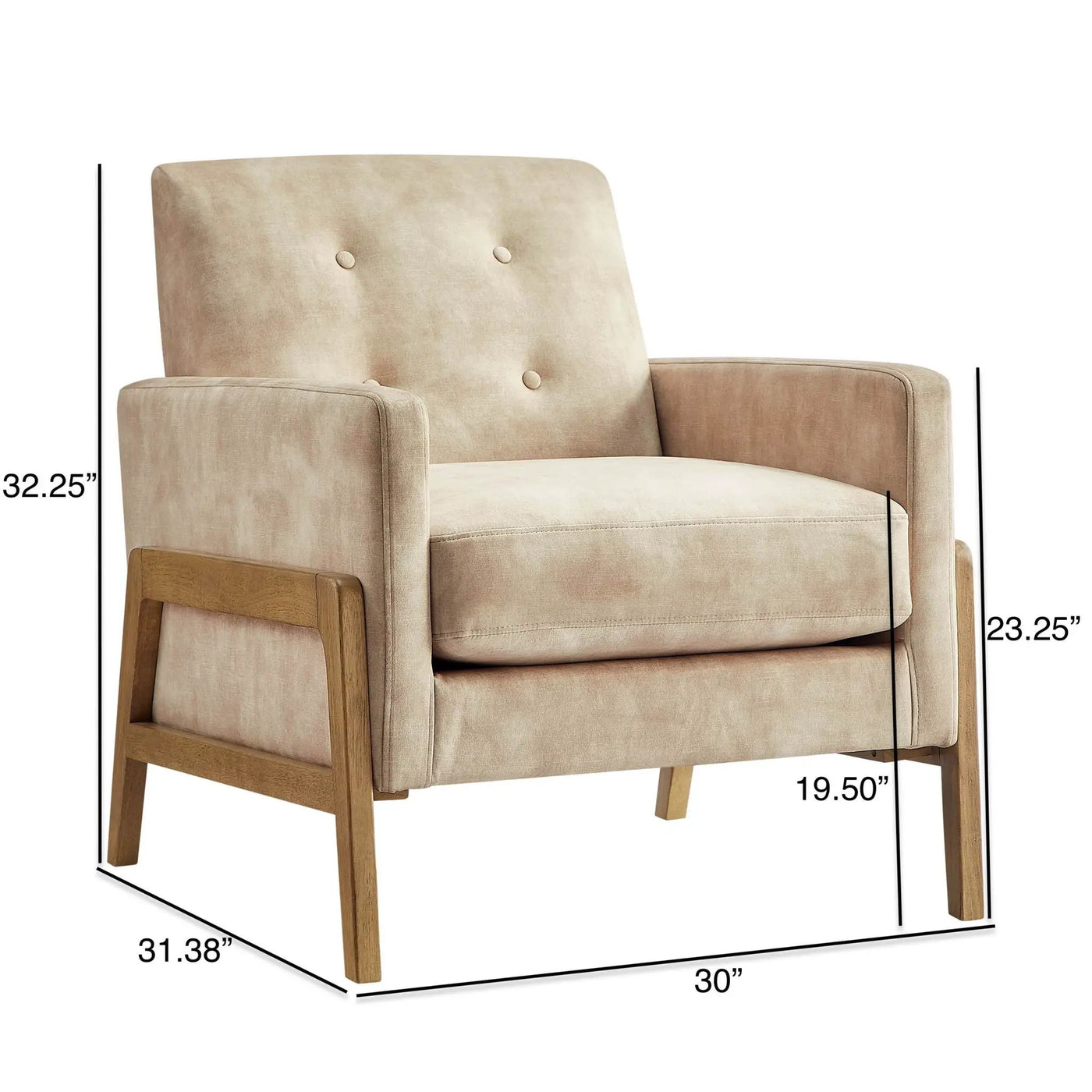 Matson - Tufted Back Accent Chair by HouseOfZazla