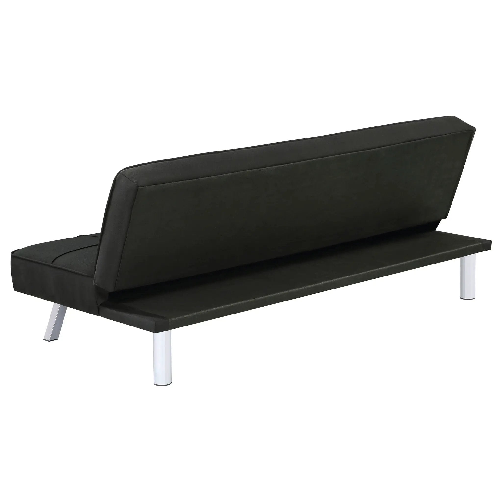 Joel Upholstered Tufted Convertible Sofa Bed Black by Unique Piece Furniture
