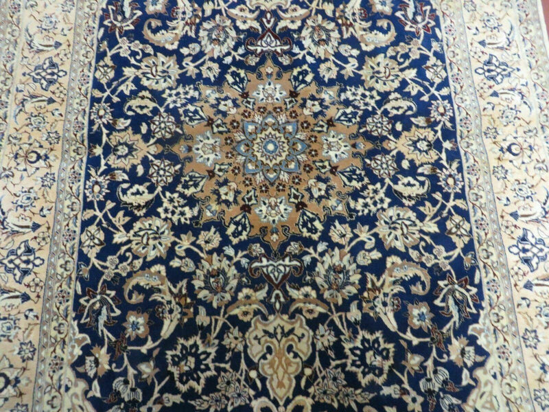 4' X 6' Handmade Ultra Fine India Floral Oriental Wool Silk Rug Hand Knotted by Jewel Rugs
