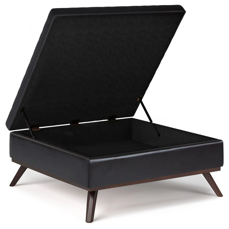 Owen - Multifunctional Square Coffee Table Storage Ottoman by HouseOfZazla