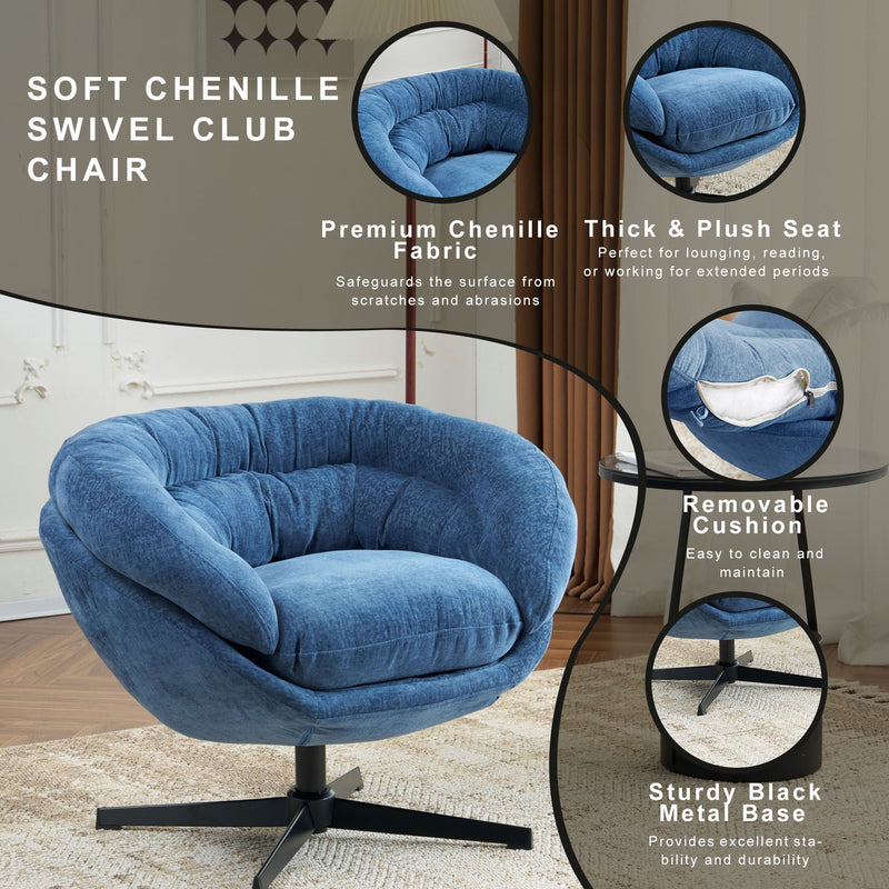 Modern Office Chair With 360 Degree Swivel by HouseOfZazla