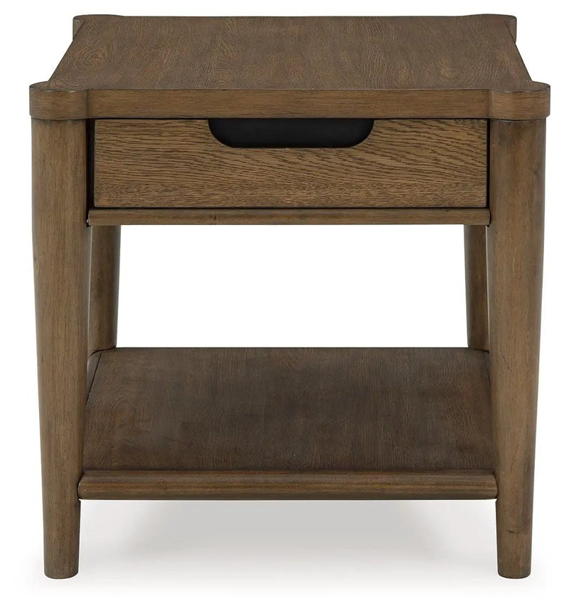 Roanhowe - Rectangular End Table - Brown by Unique Piece Furniture