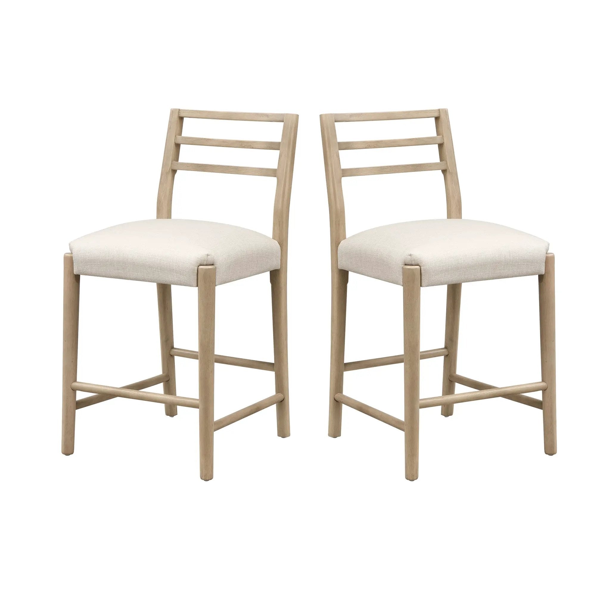 Counter Stool with Ladder Back (Set of 2) by HouseOfZazla