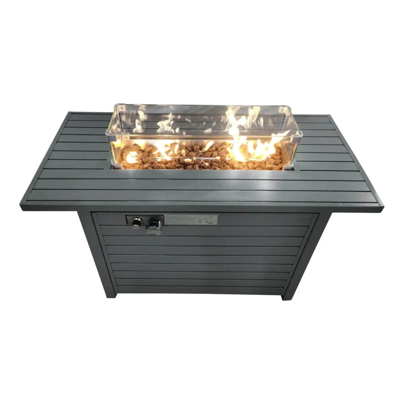 Propane Outdoor Fire Pit Table With Lid Versatile Fuel Options by HouseOfZazla