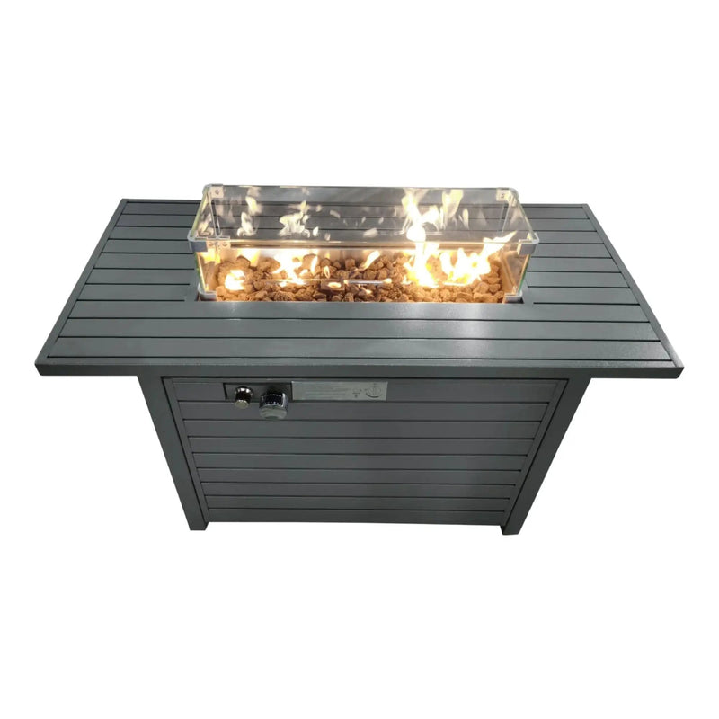 Propane Outdoor Fire Pit Table With Lid Versatile Fuel Options by Unique Piece Furniture