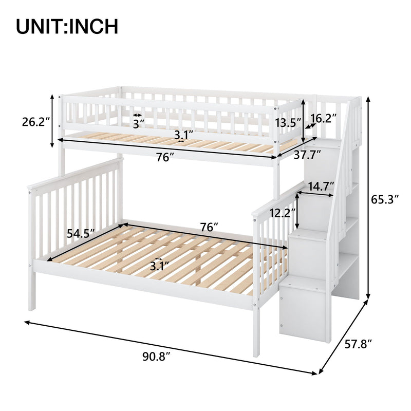 Bunk Bed With Staircase by HouseOfZazla
