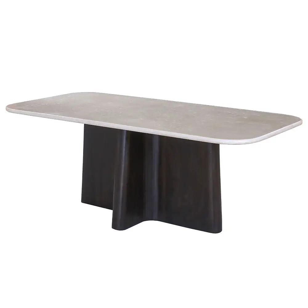 Jacory - Dining Table With Bottocino Marble Top - Espresso by Unique Piece Furniture