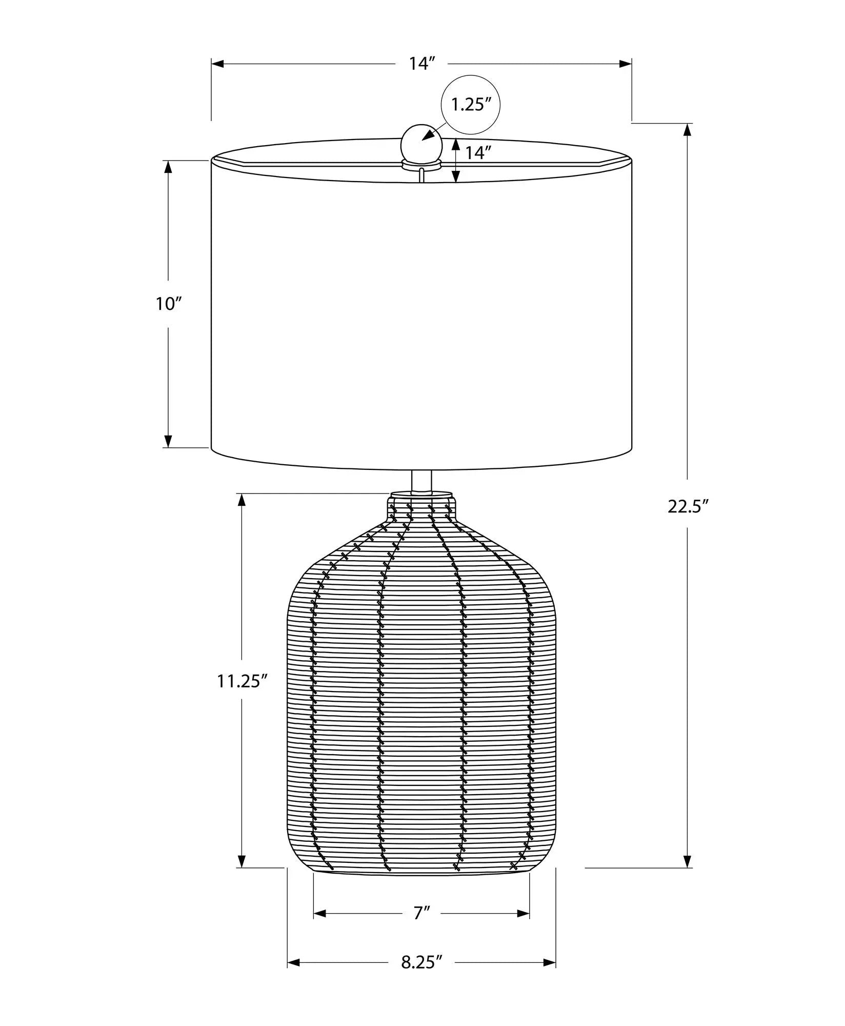 Lighting, Table Lamp, Rattan, Modern by Unique Piece Furniture
