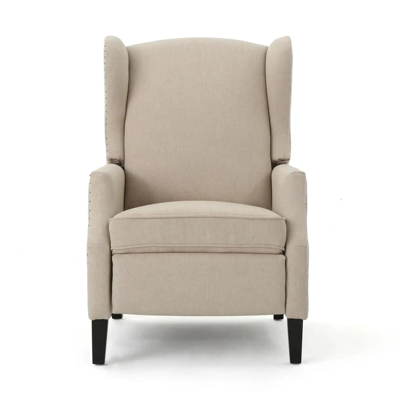 Westeros Wing Back Fabric Upholstered Recliner by HouseOfZazla