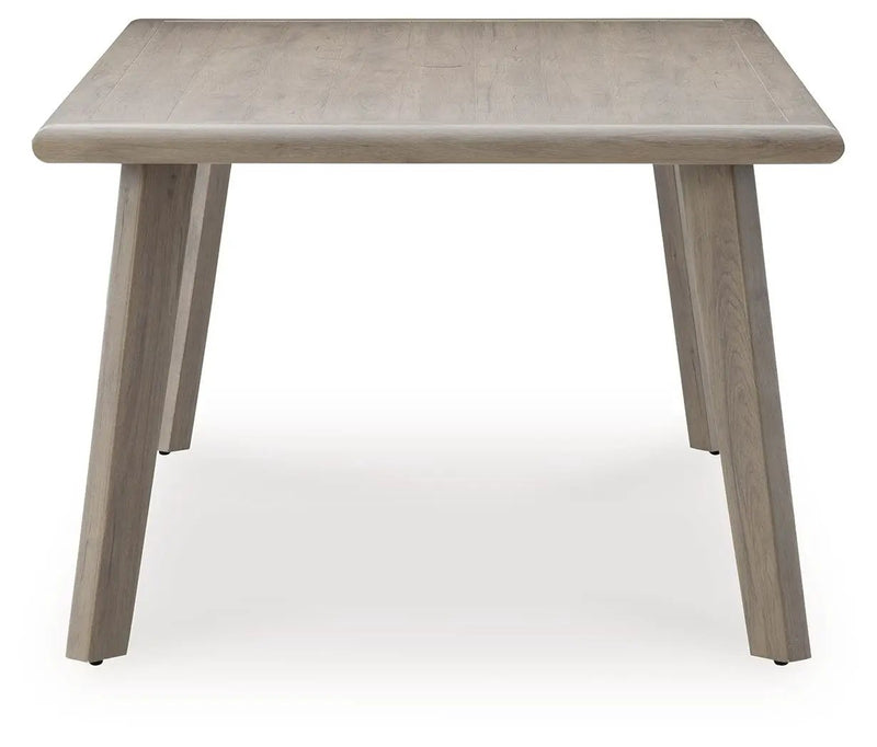Cliff Trails - Rectangle Dining Table With Umbrella Option - Beige by Unique Piece Furniture