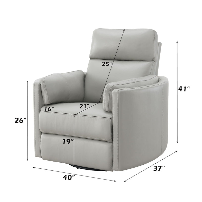 Sagen Glider Recliner With Swivel - Comfortable Recline and 360° Swivel - Beige, photo 10 of 12