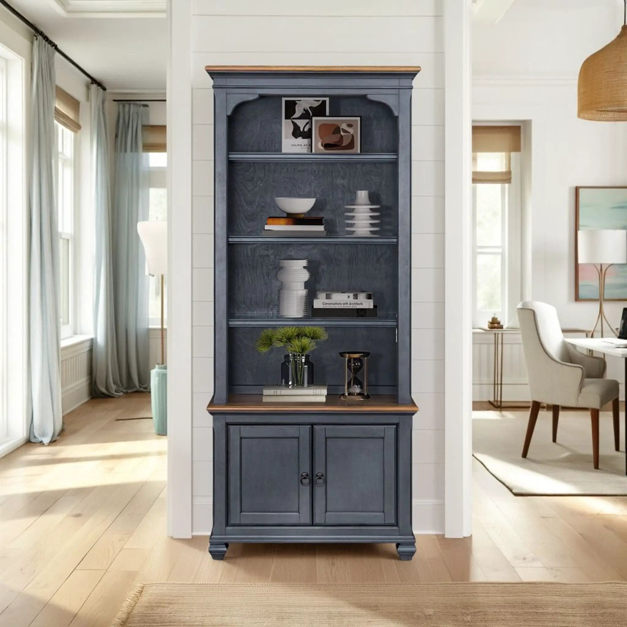 Universal Pier Bookcase - Blue by Unique Piece Furniture