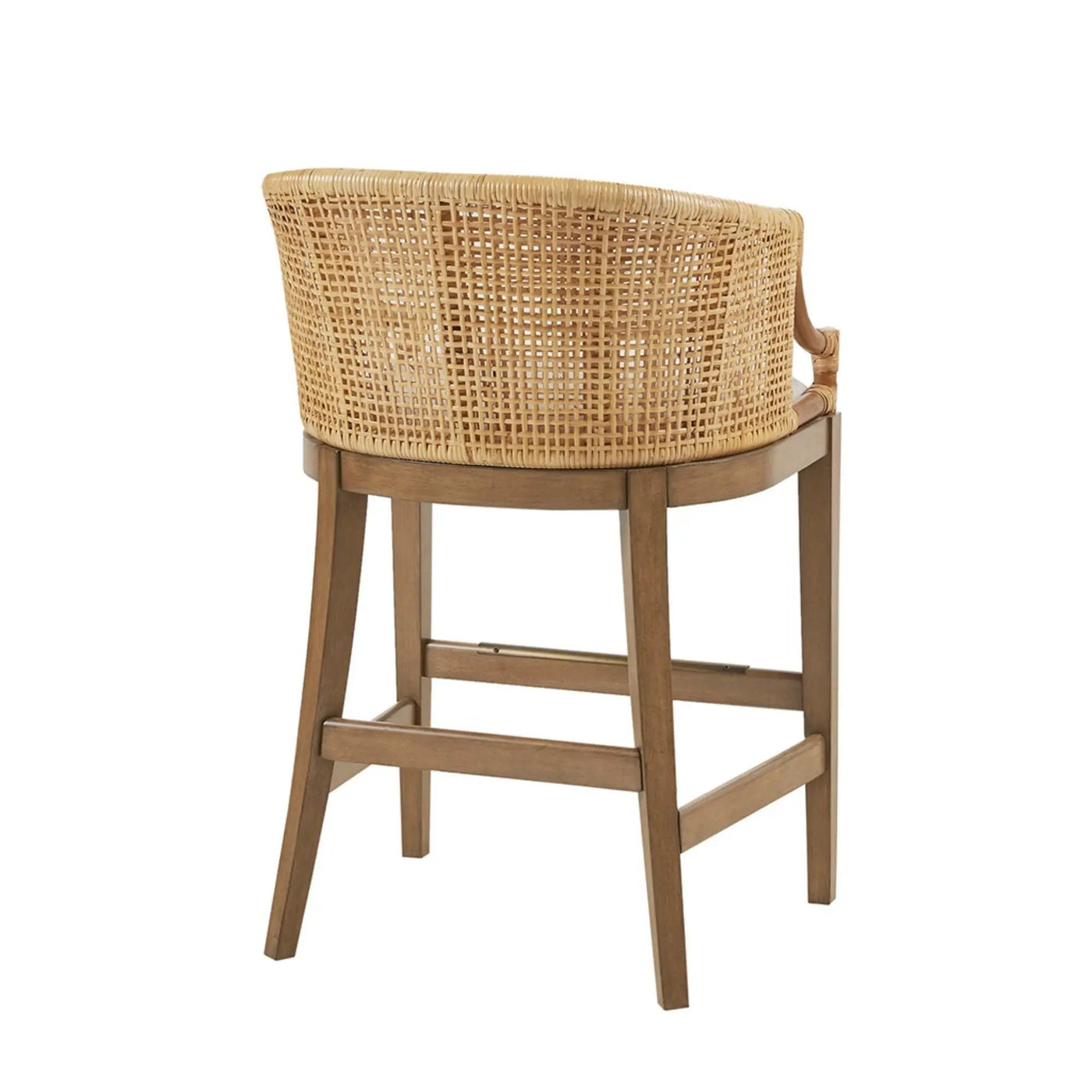 Casual Handcrafted Rattan Counter Stool by HouseOfZazla