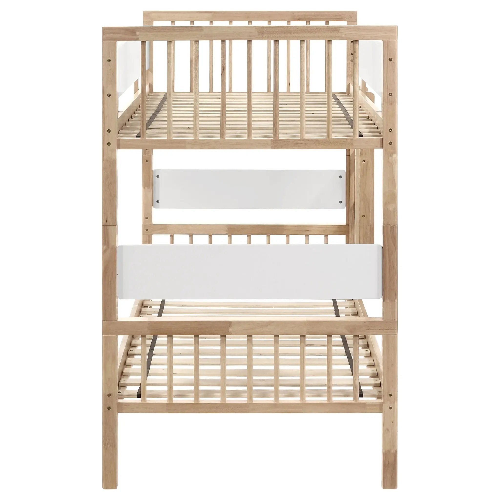 Dakota Wood Twin Over Twin Bunk Bed Natural by Unique Piece Furniture