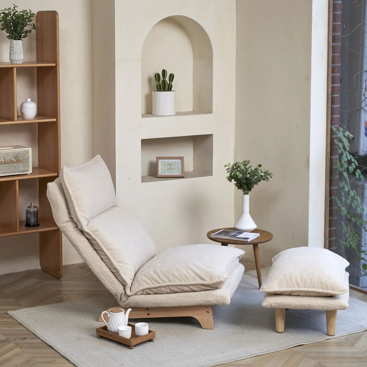 Single Lazy Sofa Chair Leisure Foldable Reclining Chair by Unique Piece Furniture
