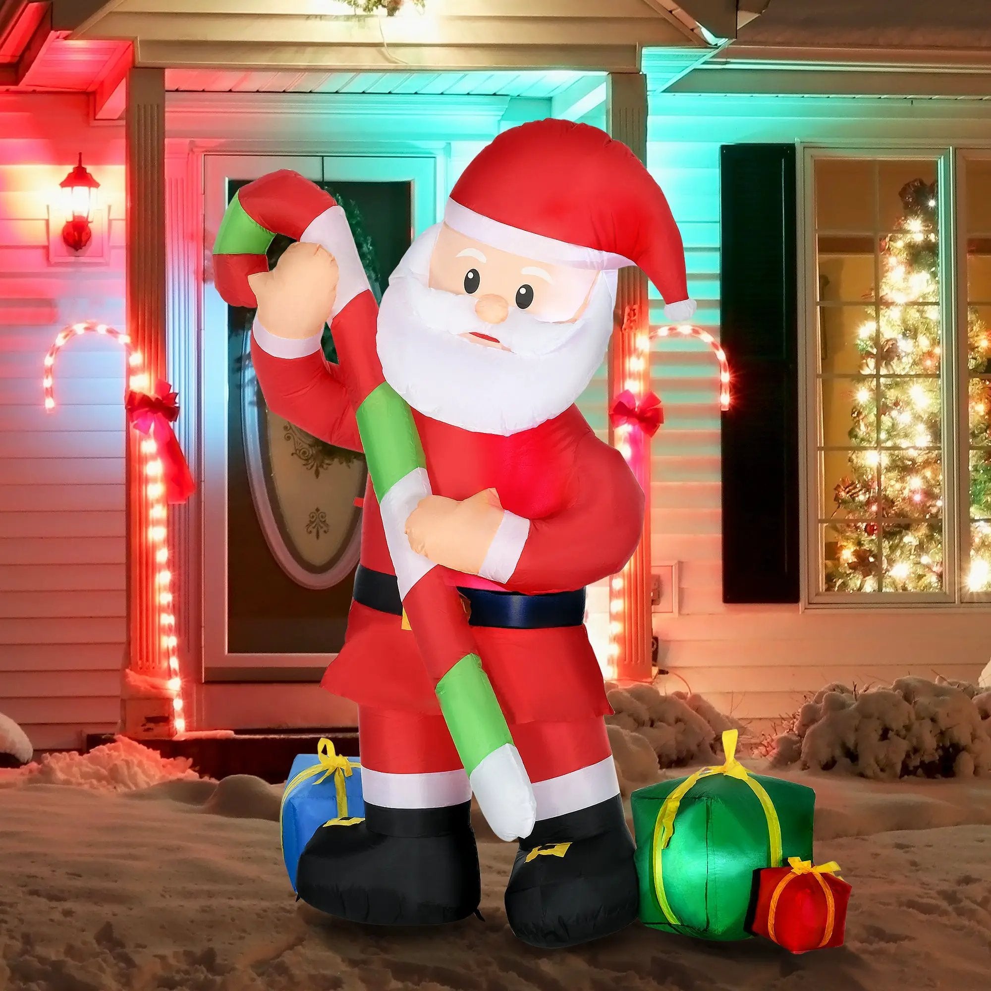 HOMCOM 6ft Christmas Inflatables Outdoor Decorations by HouseOfZazla