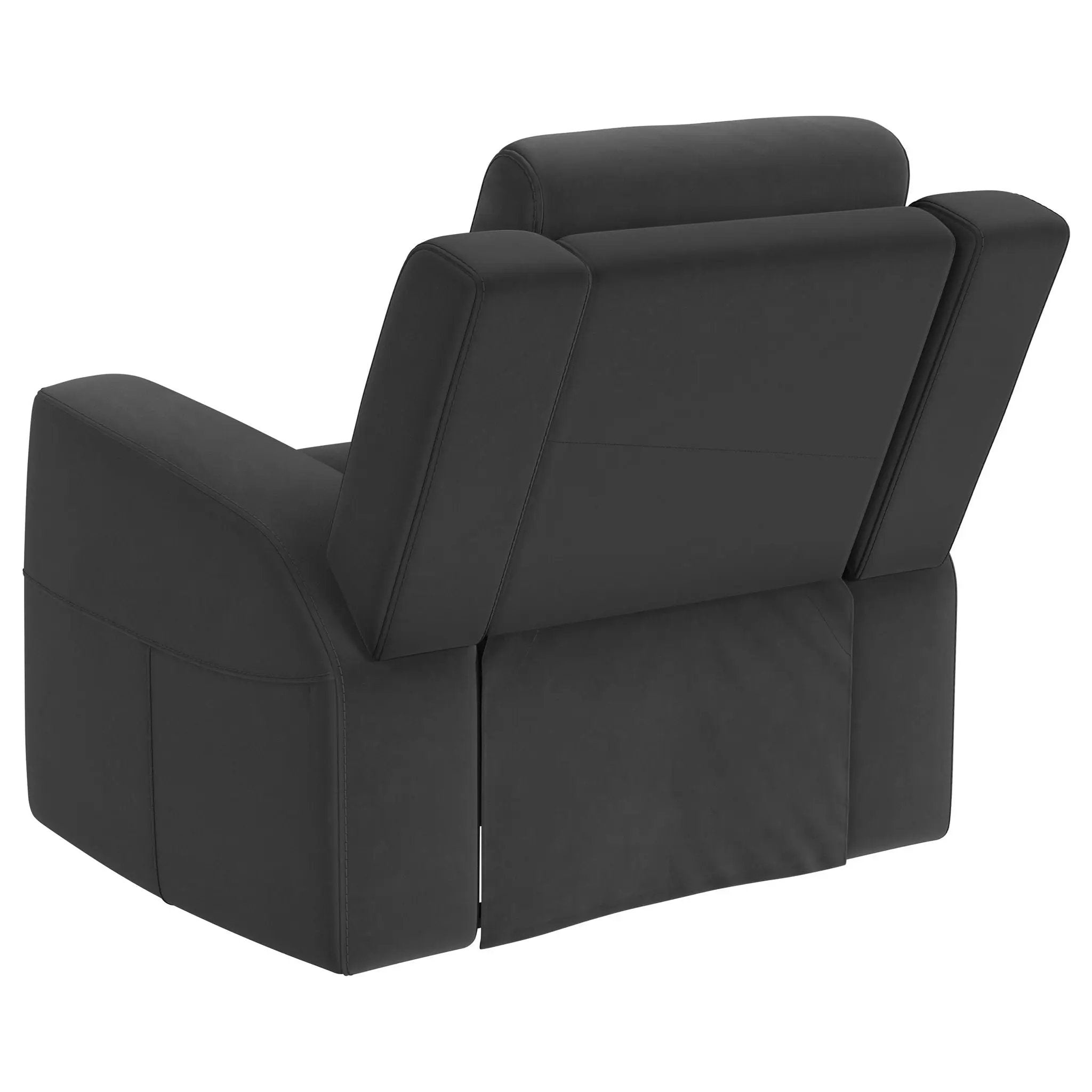 Brentwood Upholstered Recliner Chair Dark Charcoal by Unique Piece Furniture