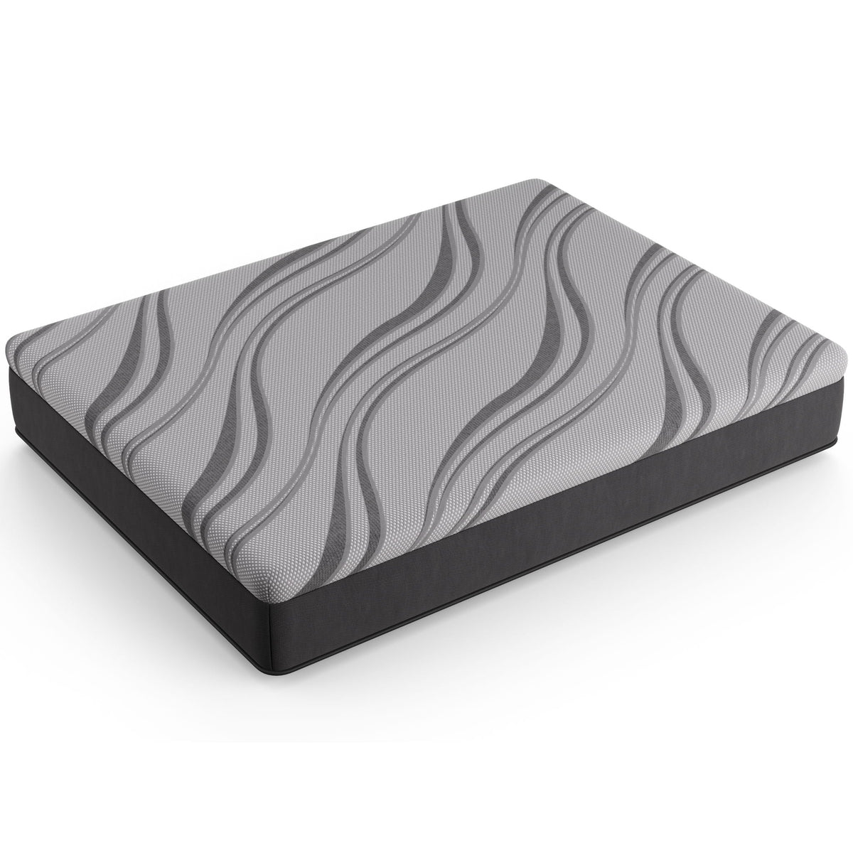 12" Pro Gel Hybrid Medium Mattress with Cooling Gel Memory Foam - Dark Gray, photo 4 of 8