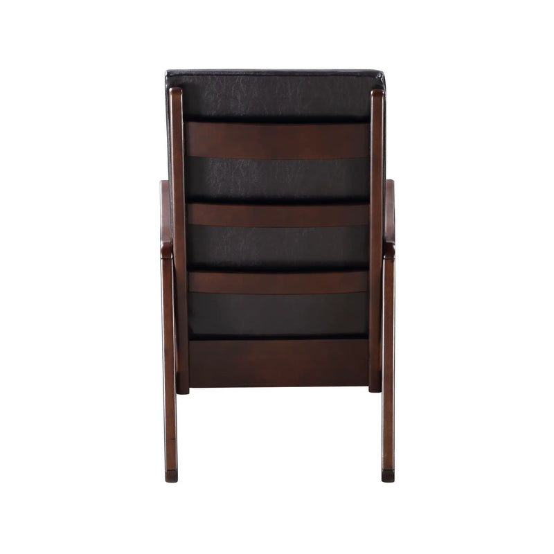 Raina - Synthenic Leather Rocking Chair - Espresso by Unique Piece Furniture