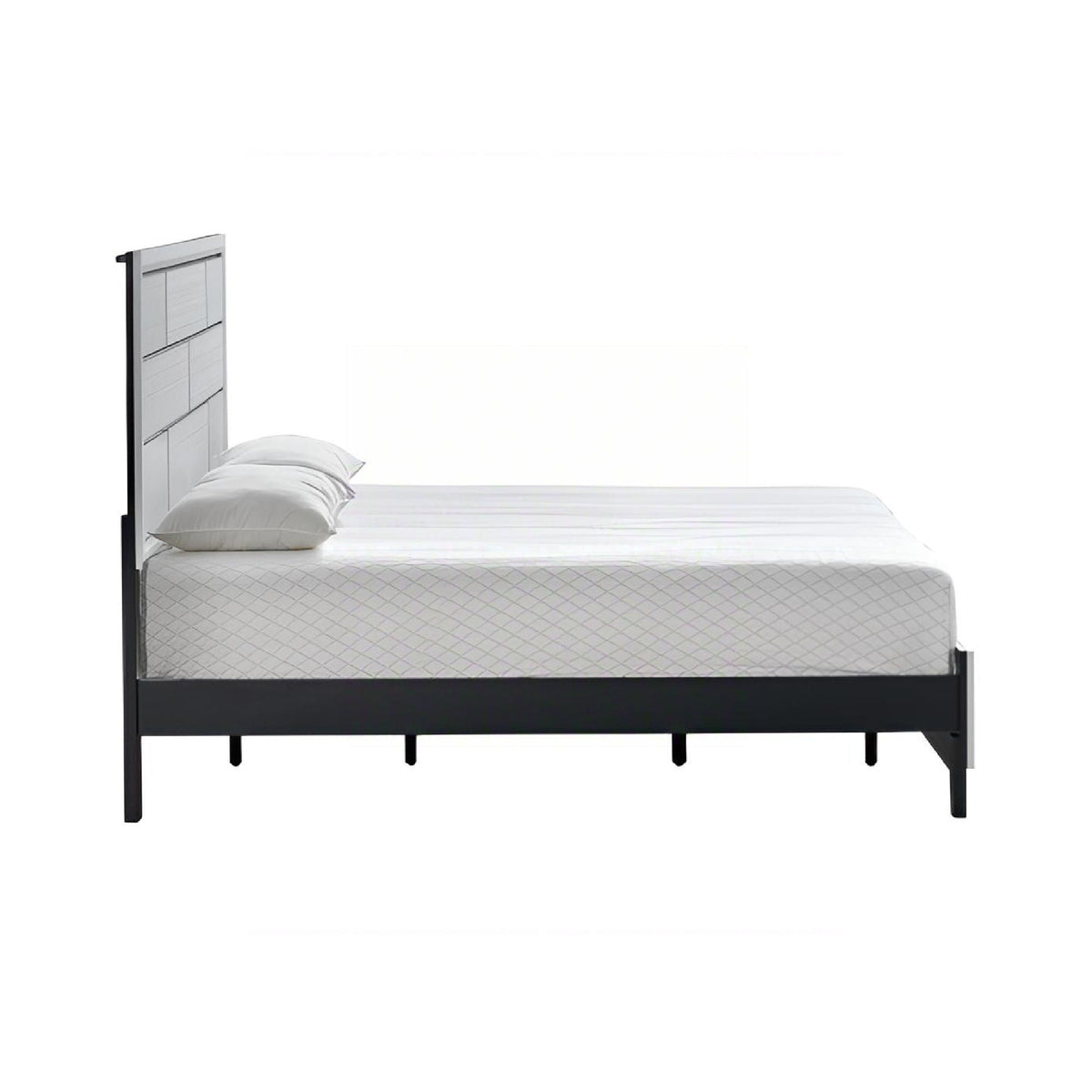 Durable Panel Bed Frame with Modern Design - Dark Gray or White, photo 10 of 12