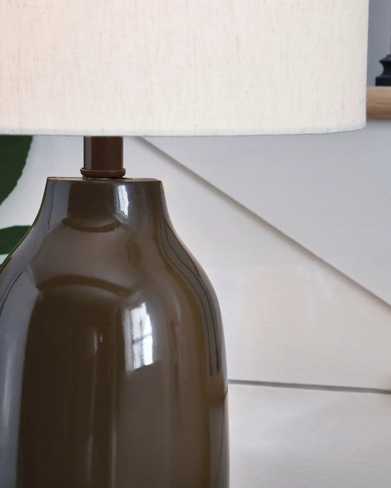 Jyler - Terracotta Table Lamp - Brown by Unique Piece Furniture