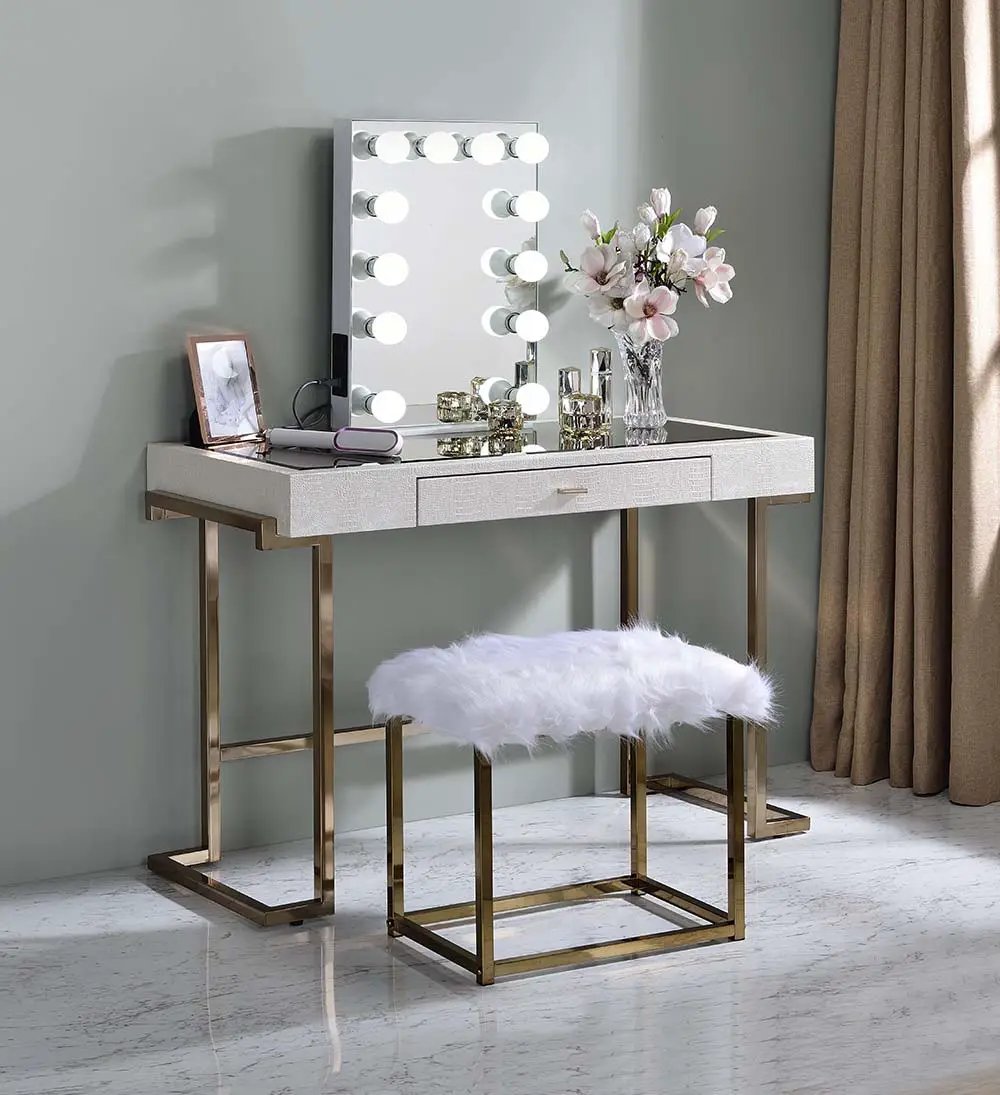 Asa - Accent Mirror - White by Unique Piece Furniture