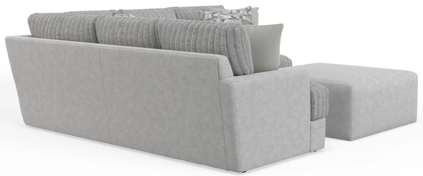 Titan - Sectional With Comfort Coil Seating, Cocktail Ottoman And Accent Pillows Included by Unique Piece Furniture