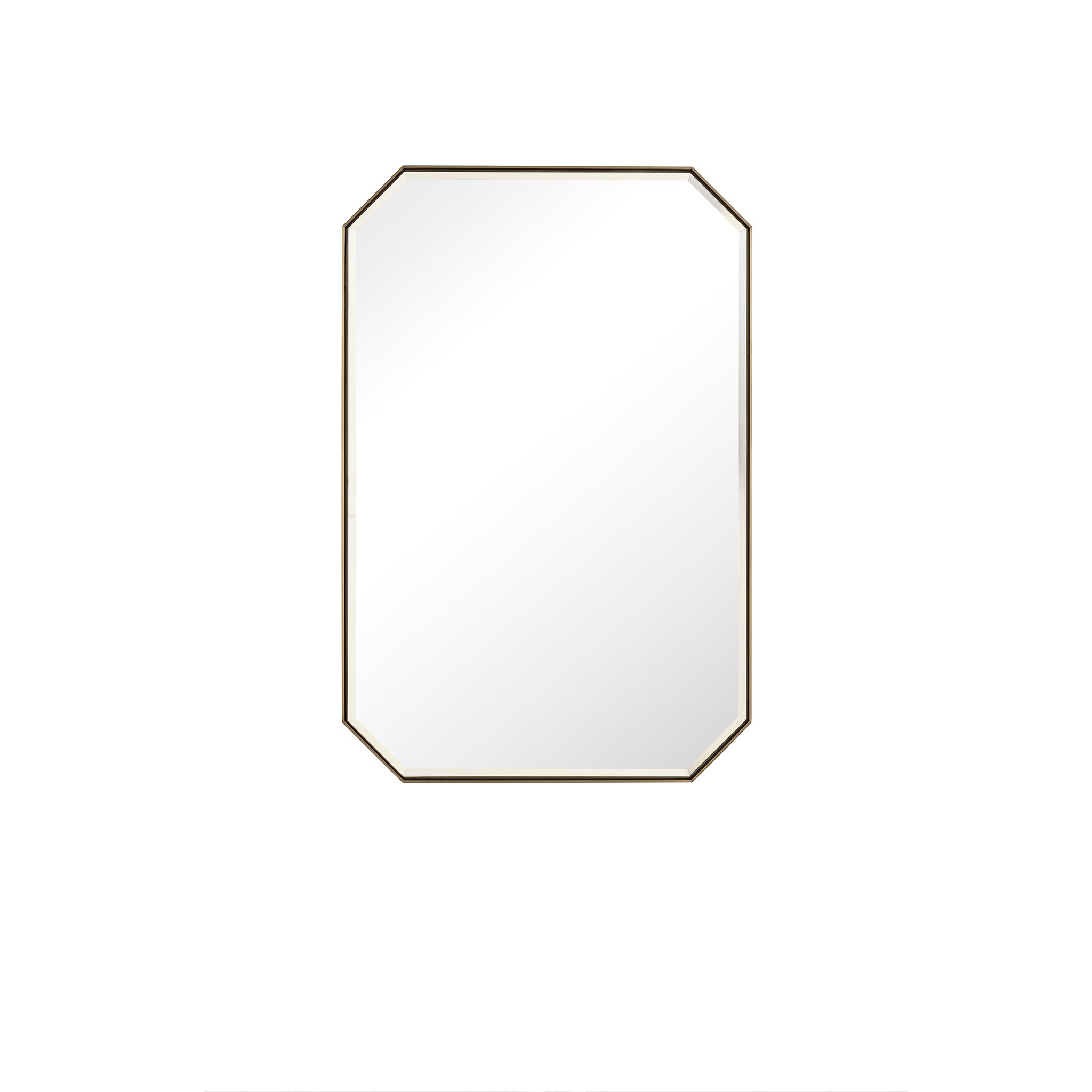 James Martin Rohe 24" Mirror, Champagne Brass by James Martin