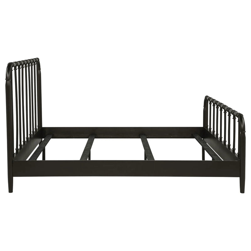 Rocco All Wood Water Pipe Open Frame Eastern King Bed Dark Bronze by Unique Piece Furniture