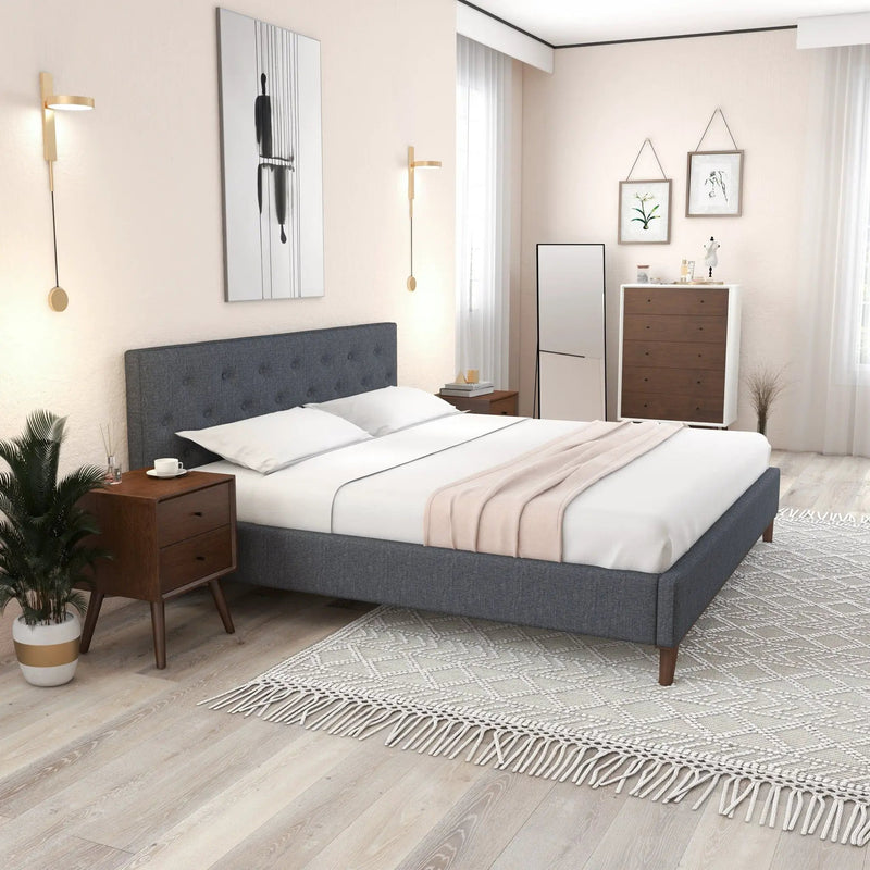 Graceville - Elegant Design Platform Bed by HouseOfZazla