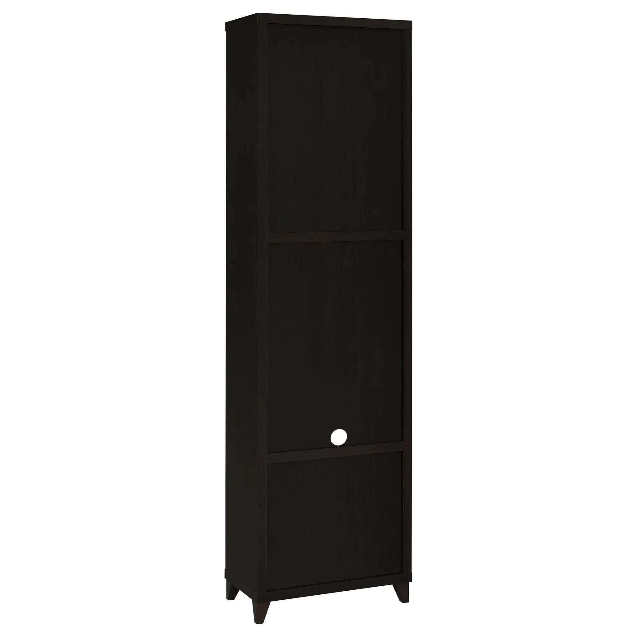 Lewes 4-shelf Engineered Wood Media Tower Cappuccino by Unique Piece Furniture