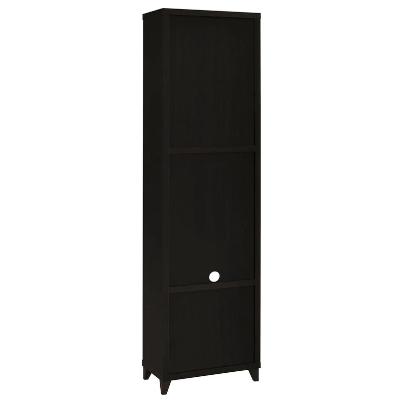 Lewes 4-shelf Engineered Wood Media Tower Cappuccino by Unique Piece Furniture