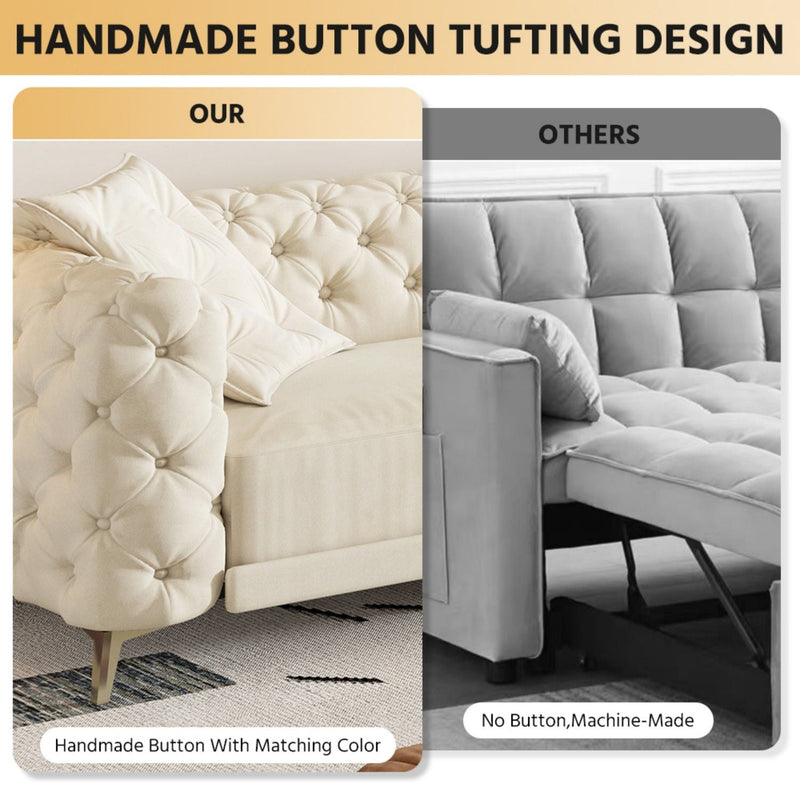 3-In-1 Convertible Sleeper Sofa by HouseOfZazla