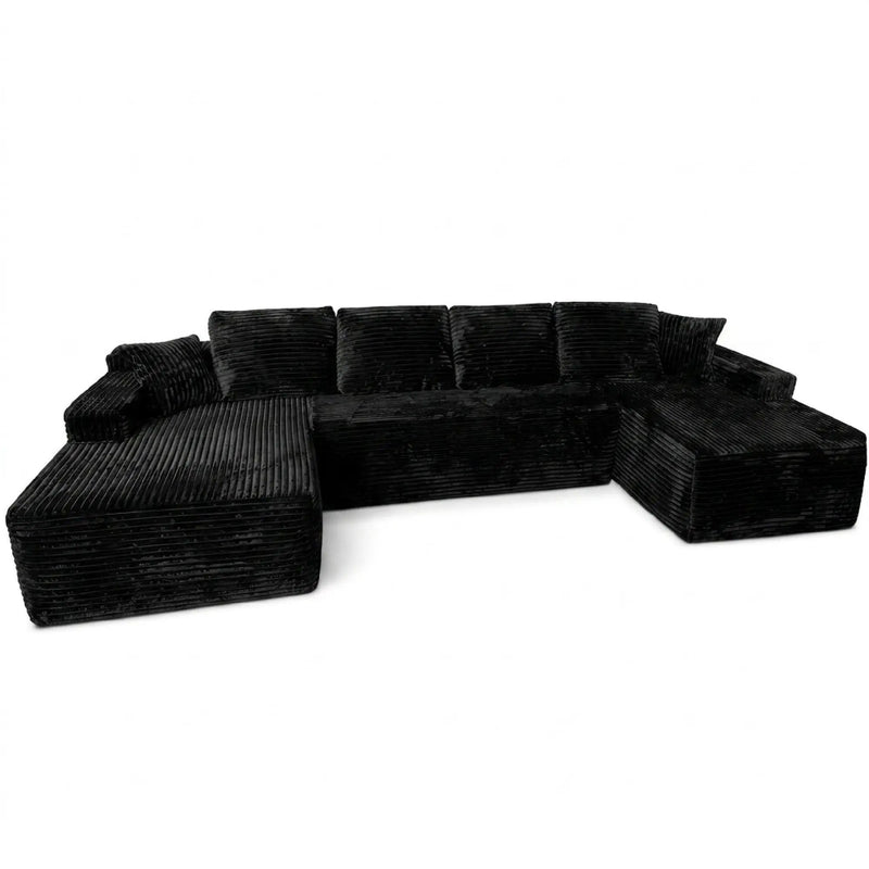 131-Inch Big Size Modular Sectional Oversized Sofa by HouseOfZazla