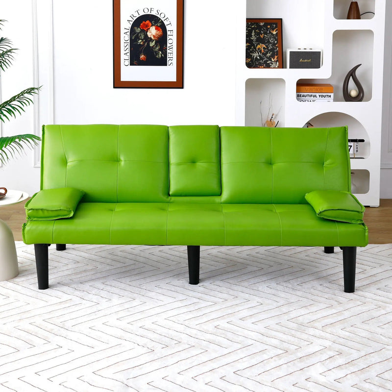 Sofa Bed With Foldable Design And Cup Holder by HouseOfZazla