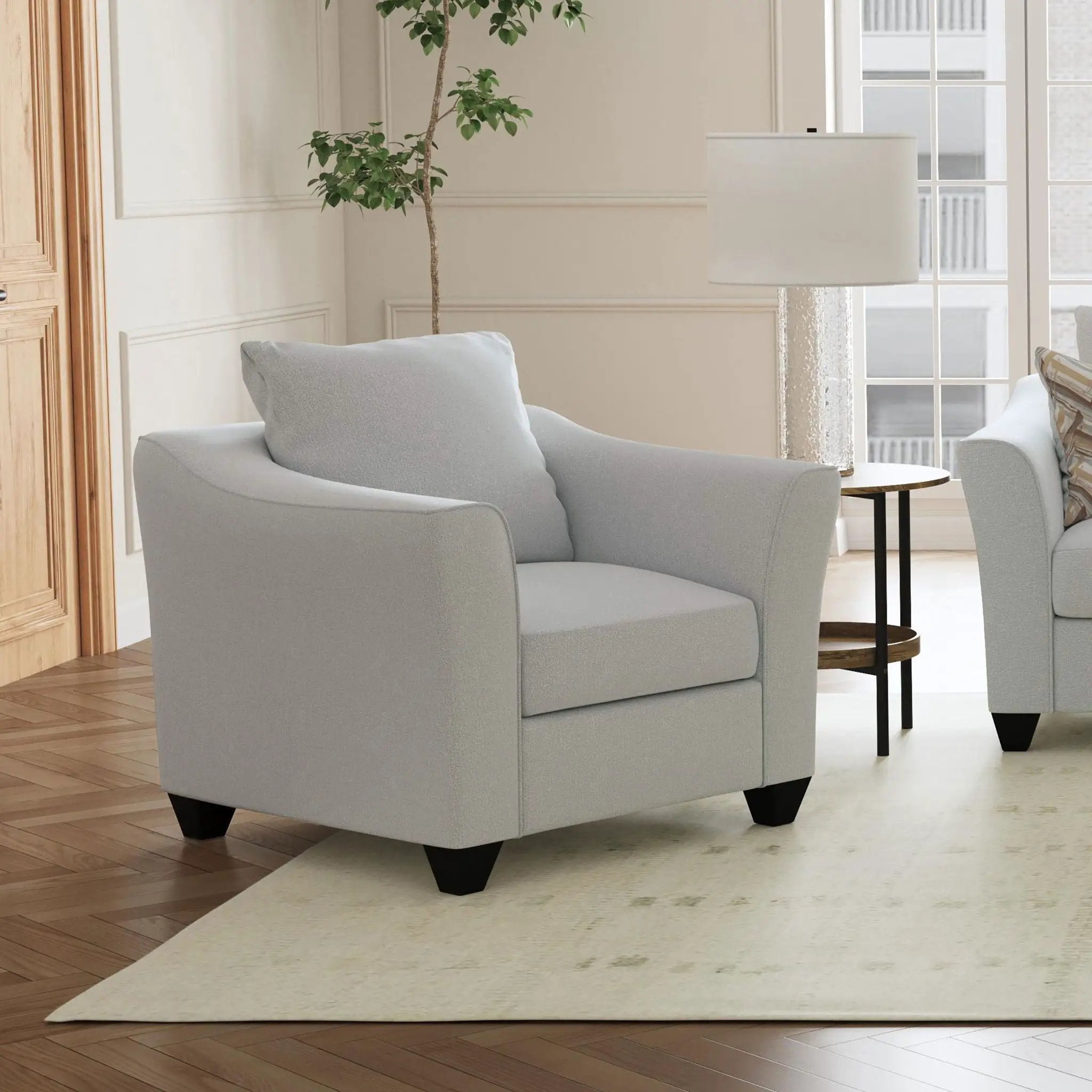 Alcazar - Arm Accent Chair - Gray